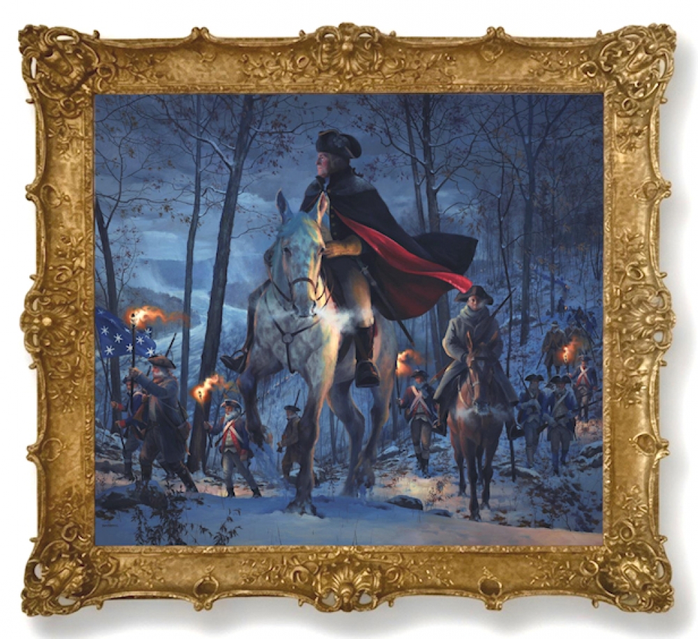 Through Ice and Snow, the Night That Forged a Nation  - 78.5 x 85.5 23k frame