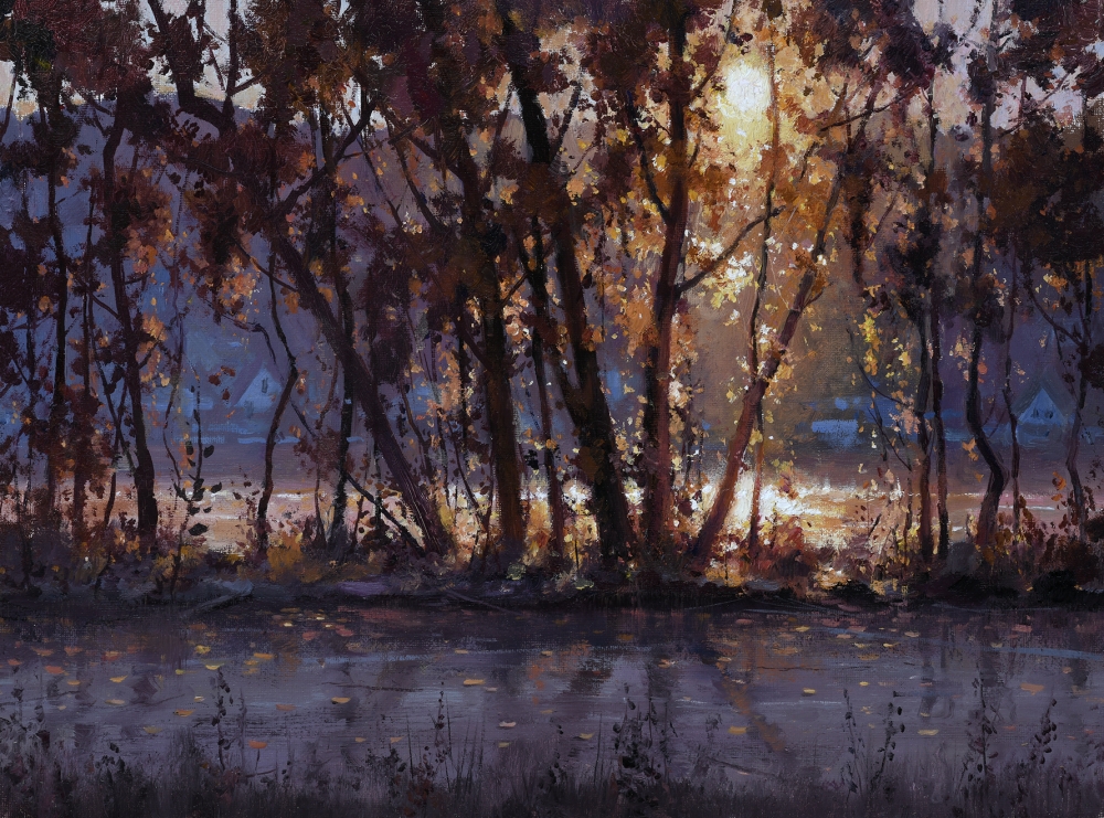 Afternoon Light Across the Delaware River (Study)