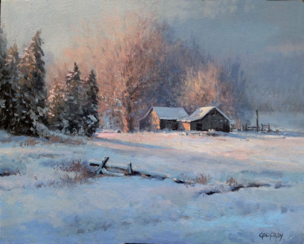 "Winter Sunlight" Michael Godfrey Highlands Art Gallery