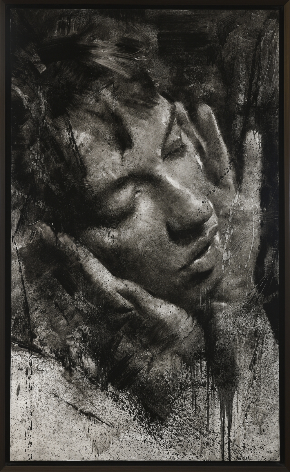 Portrait of Amy 2 60 x 36 by Casey Baugh