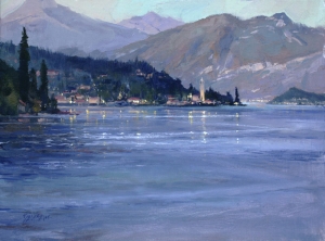  Click to See Evening on Lake Como