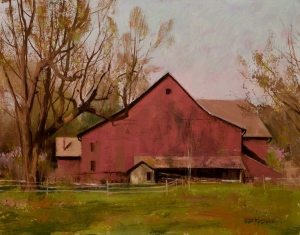  Click to See Red Barn in Spring