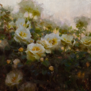  Click to See Ivory Roses at Dusk