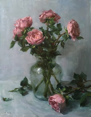  Click to See Still Life with Garden Roses