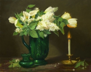 Click to See Lilacs, Calla Lilies and Green